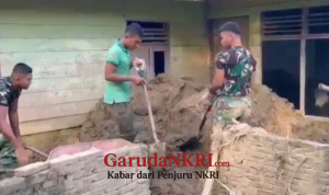 TNI Fokus Bersihkan Rumah Lansia di Lokasi Tedampak Bencana Sumatra