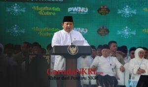 Di Hadapan Warga NU, Prabowo: Saya Tidak Akan Mundur Setapak Pun Berantas Korupsi