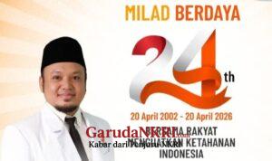 Erpa Aris Purnama Sampaikan Ucapan Milad ke-24 PKS Terus bersama Rakyat dalam Menguatkan Ketahanan Indonesia