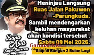 Sukabumi Mubarokah Bupati Asep Japar Pastikan Perbaikan Jalan Pakuwon Dimulai Dua Bulan Lagi