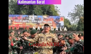 Dengan Semangat Sukabumi Mubarokah, Bupati Sukabumi, Asep Japar, Lepas Yon Armed 13 Nanggala, Satgas Pamtas RI–Malaysia