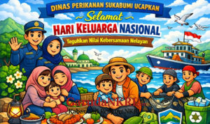Dinas Perikanan Sukabumi Ucapkan Selamat Hari Keluarga Nasional, Teguhkan Nilai Kebersamaan Nelayan