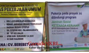 Dinas PU Sukabumi Rehabilitasi Jaringan Irigasi Citepus, Perkuat Ketahanan Pangan Petani Jadi Berkah Mubarokah