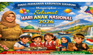 Dinas Perikanan Sukabumi Sambut Hari Anak Nasional 2026 dengan Semangat Sukabumi Mubarokah