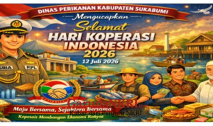 Dinas Perikanan Sukabumi Ucapkan Selamat Hari Koperasi Indonesia 2026