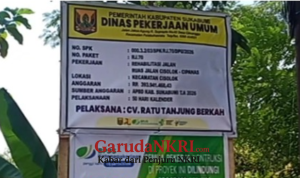 Sukabumi Mubarokah, Perbaikan Jalan Menuju Wisata Geyser Cisolok Oleh Dinas PU Sukabumi