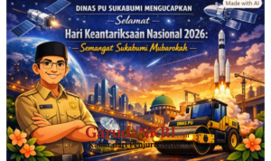 Dinas PU Sukabumi Sambut Hari Keantariksaan Nasional 2026 Semangat Muabrokah Bangun Negeri Menuju Masa Depan
