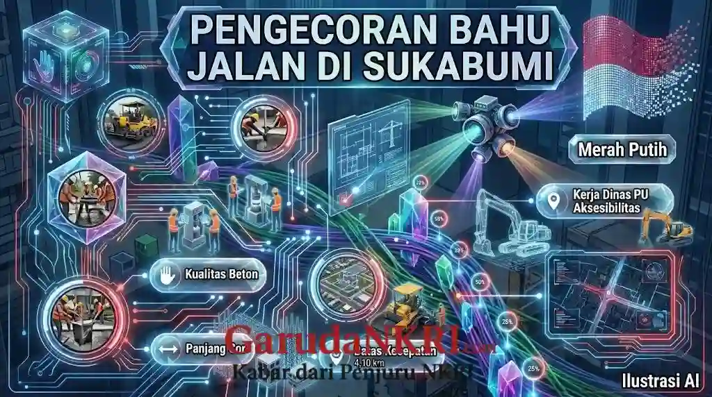Dinas PU Sukabumi, Bahu Jalan Parungkuda-Bojongpari Dicor, Warga: Jam Padat Jadi Lancar