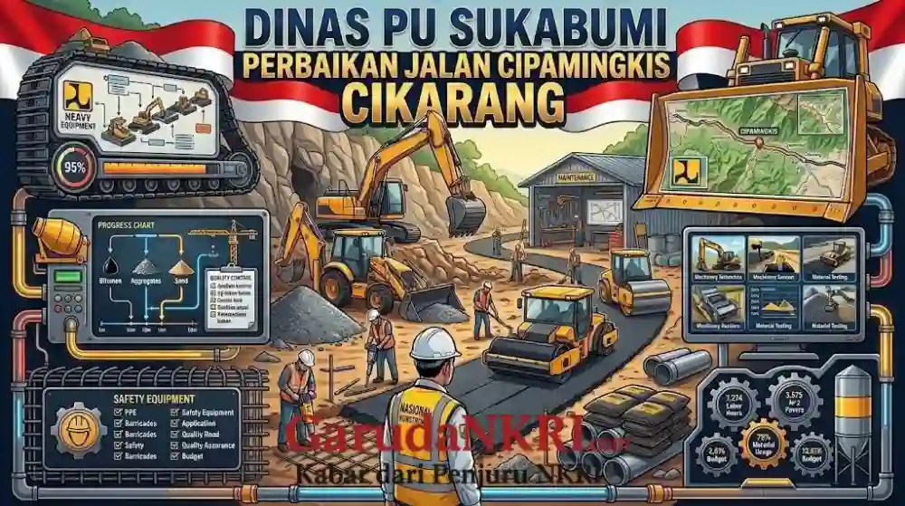 Akses Pertanian Cidolog Makin Lancar Jalan Cipamingkis Cikarang Direkonstruksi